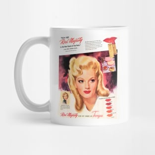 Red Majesty Lipstick Ad Mug